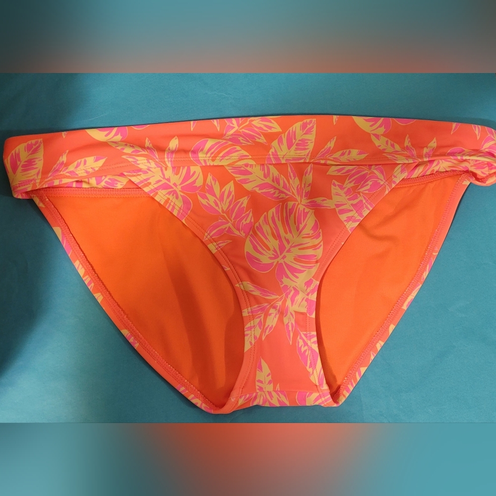 NWT Tropical Orange and Pink Bikini Bottom